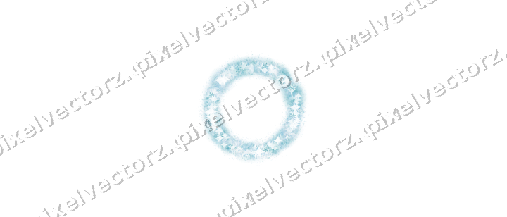 Nahtloser Glitzerkranz aus Schneeflocken auf transparentem Grund