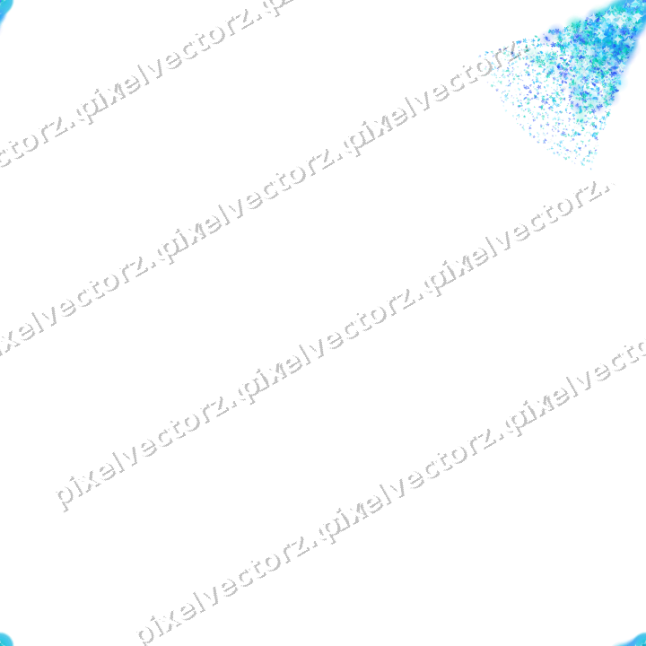 Nahtloser Glitzerfächer aus Blüten und Tropfen auf transparentem Grund
