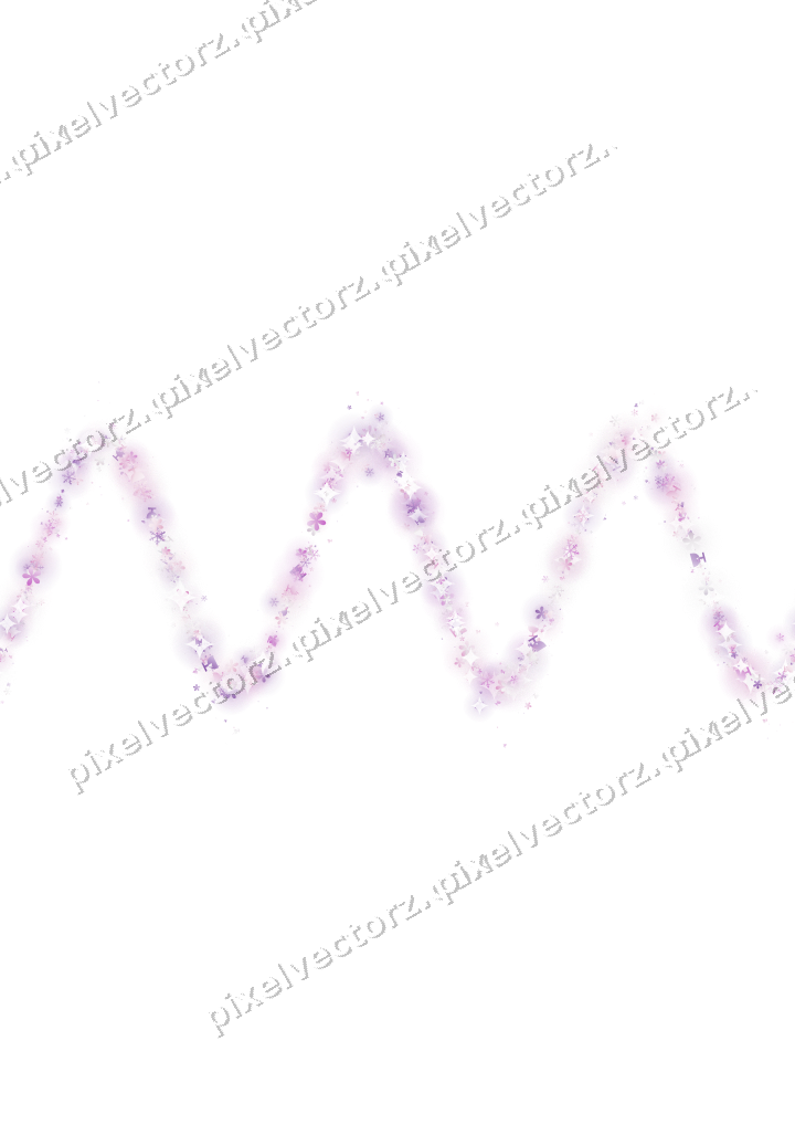 Nahtlose Glitzerwelle in Magenta und Violett auf transparentem Grund