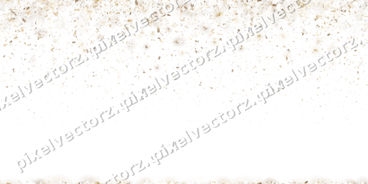 Nahtloser Glitzerregen in Bernstein auf transparentem Grund
