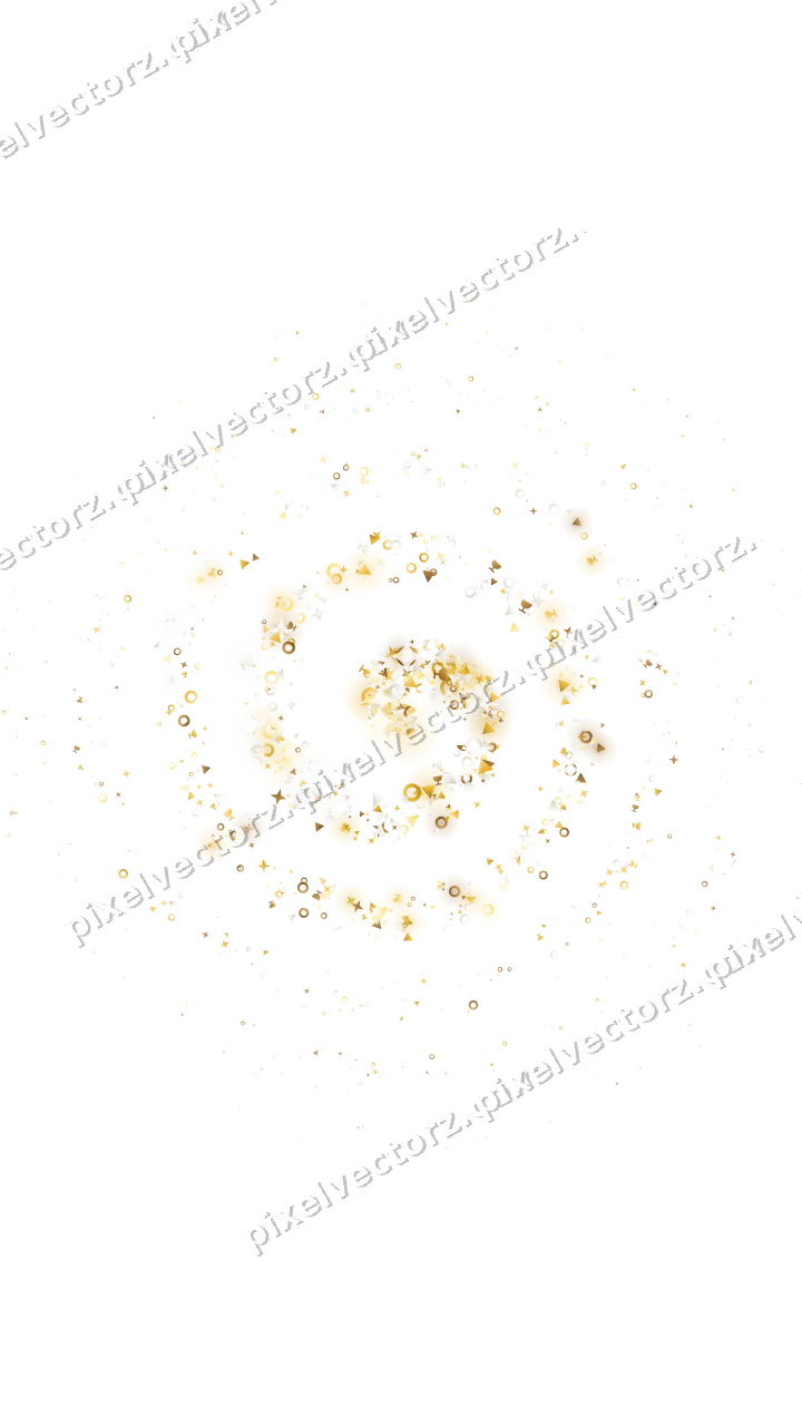 Nahtlose Glitzerspirale auf transparentem Grund