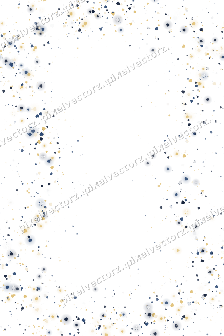 Nahtloser Glitzerkranz aus Herzen auf transparentem Grund