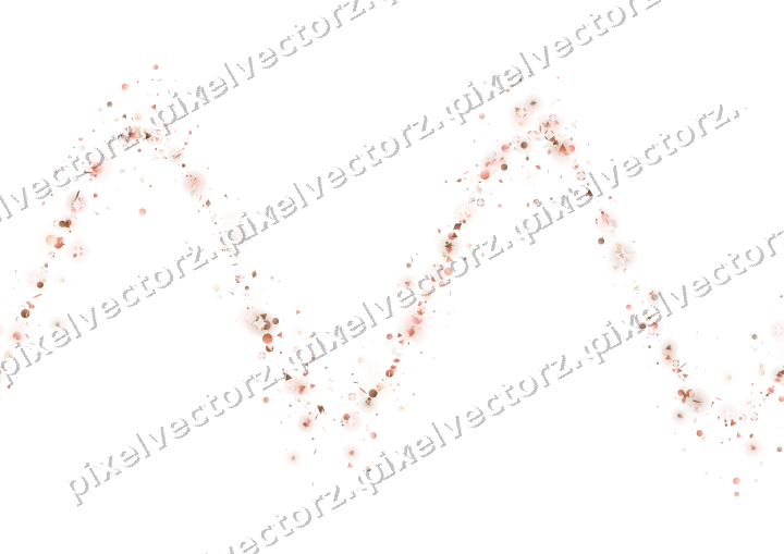 Nahtlose Glitzerwelle aus Punkten und Rauten auf transparentem Grund