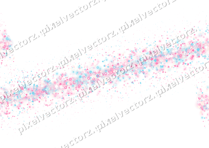 Nahtloses Glitzerband in Rosa und Türkis auf transparentem Grund