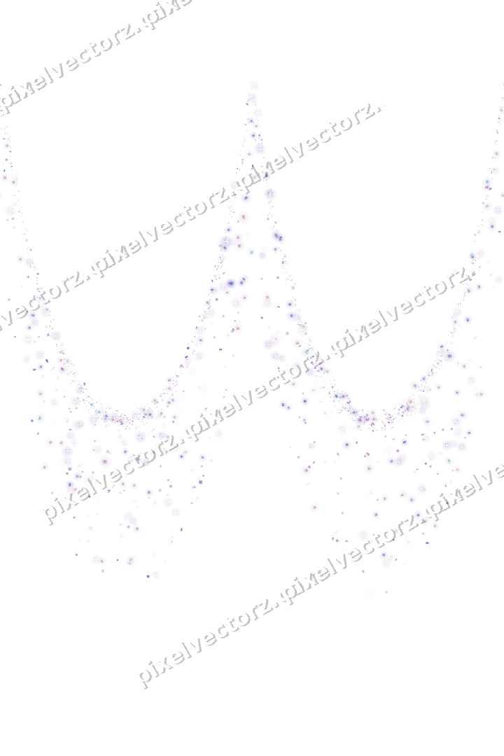 Nahtlose Glitzergirlande in Violett und Blau auf transparentem Grund