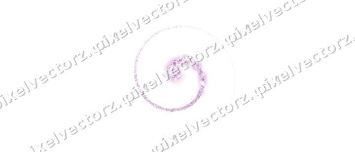 Nahtlose Glitzerspirale in Magenta und Violett auf transparentem Grund