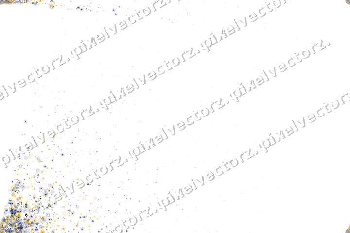 Nahtloser Glitzerfächer aus Sternen und Blüten auf transparentem Grund