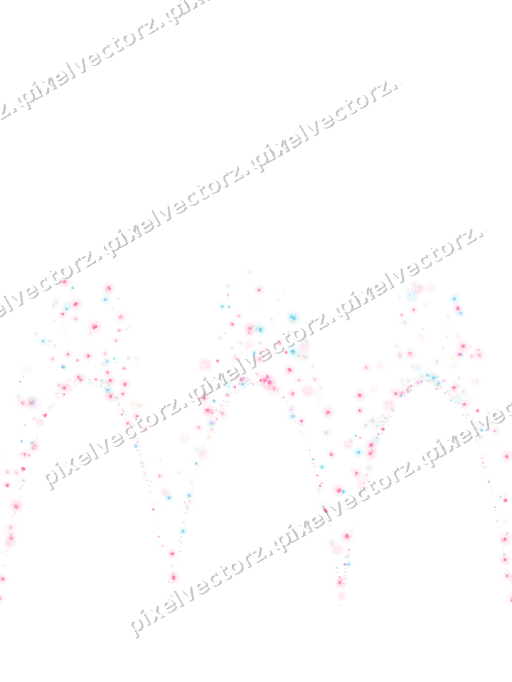 Nahtlose Glitzergirlande in Rosa und Türkis auf transparentem Grund