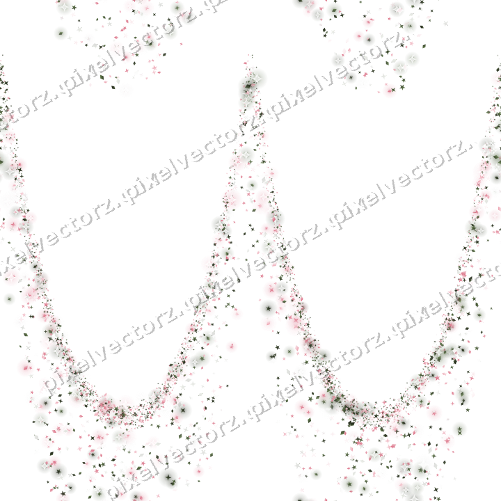 Nahtlose Glitzergirlande in Rosa auf transparentem Grund