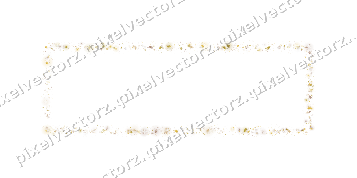 Nahtloser Glitzerrahmen in Bernstein auf transparentem Grund