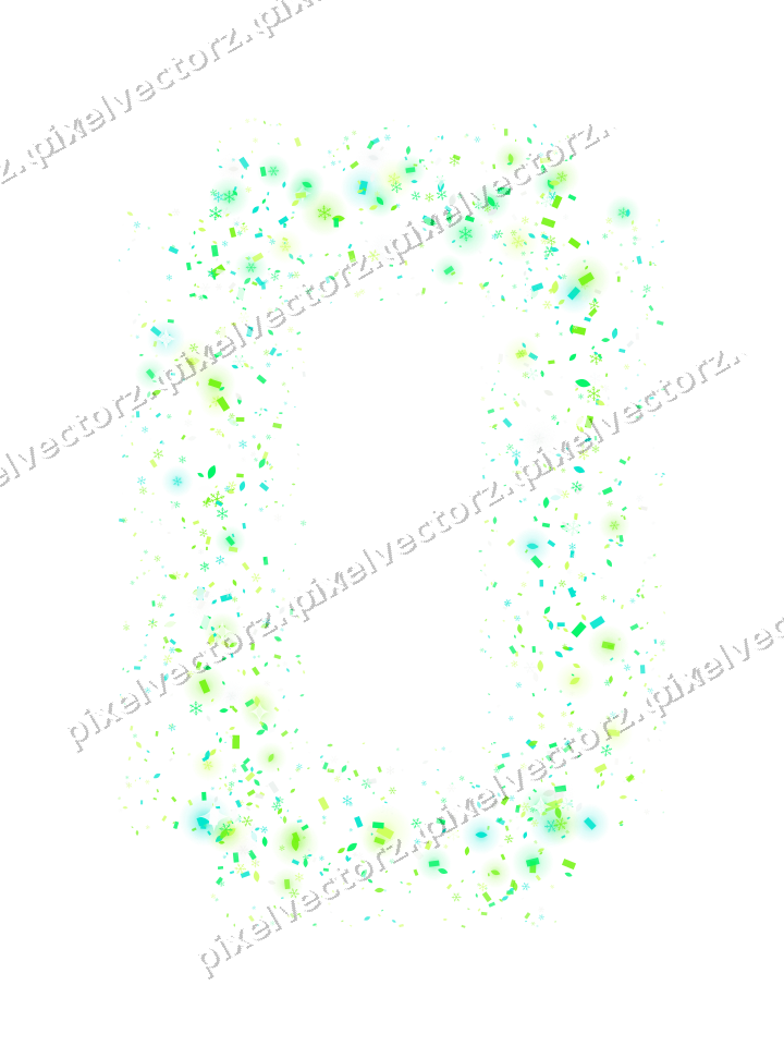 Nahtloser Glitzerrahmen in Grün und Limette auf transparentem Grund