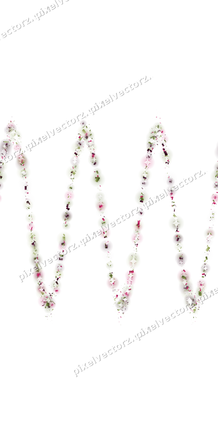 Nahtlose Glitzerwelle in Limette und Rosa auf transparentem Grund