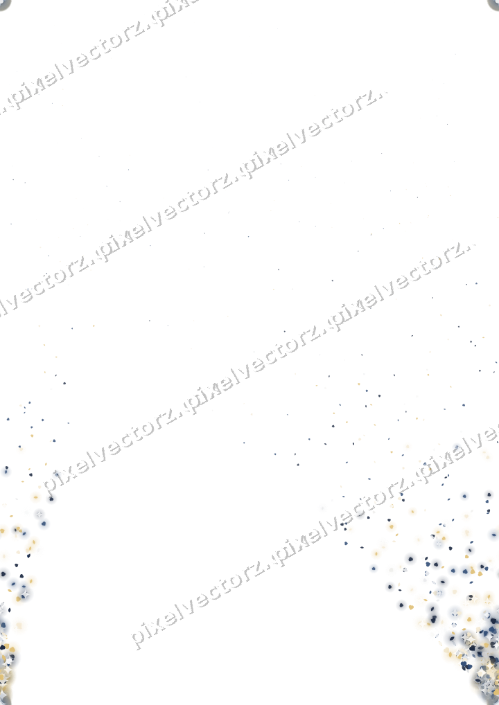 Nahtloser Glitzerfächer aus Herzen und Tropfen auf transparentem Grund