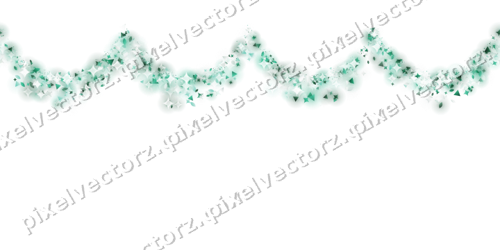 Nahtlose Glitzergirlande auf transparentem Grund