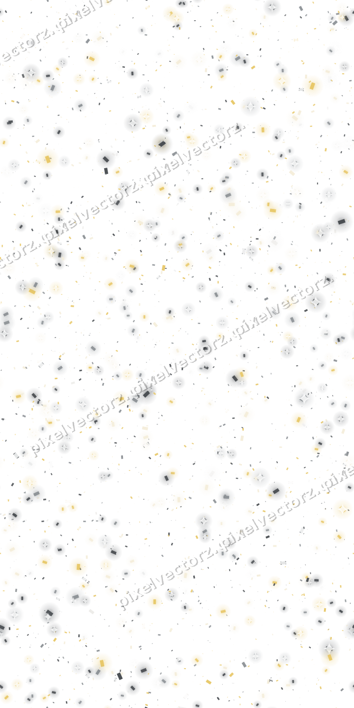 Nahtlose Glitzerstreuung aus Konfetti auf transparentem Grund