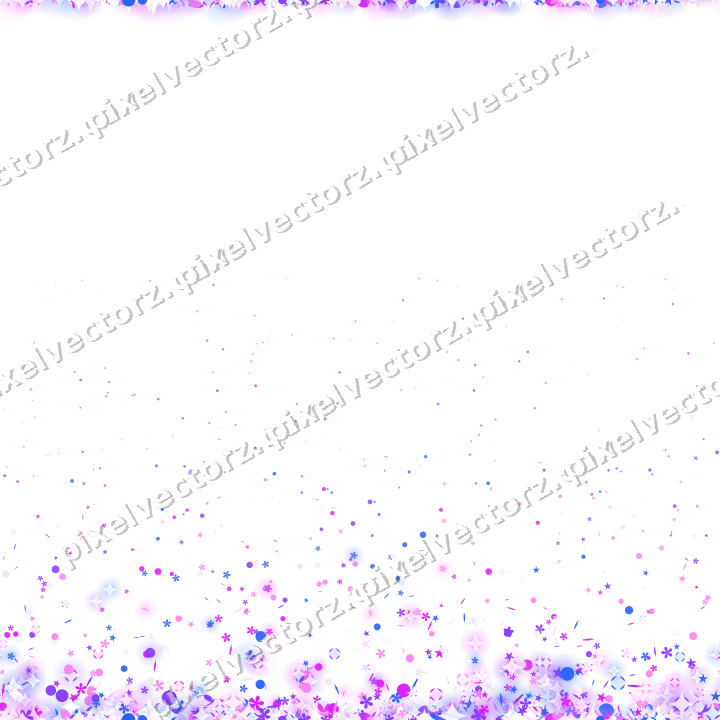 Nahtloser Glitzeraufstieg in Violett und Blau auf transparentem Grund