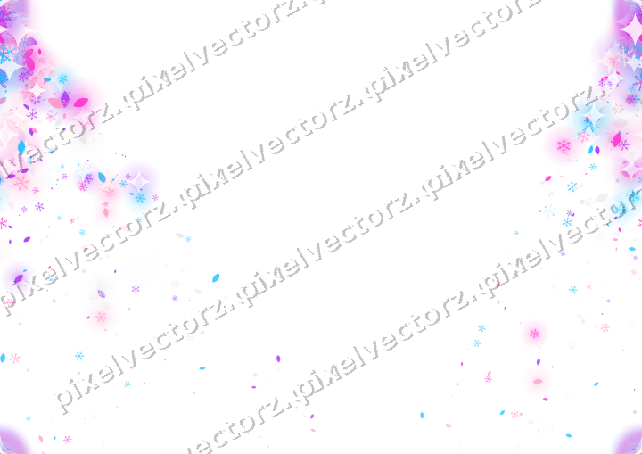 Nahtloser Glitzerfächer in Magenta und Violett auf transparentem Grund