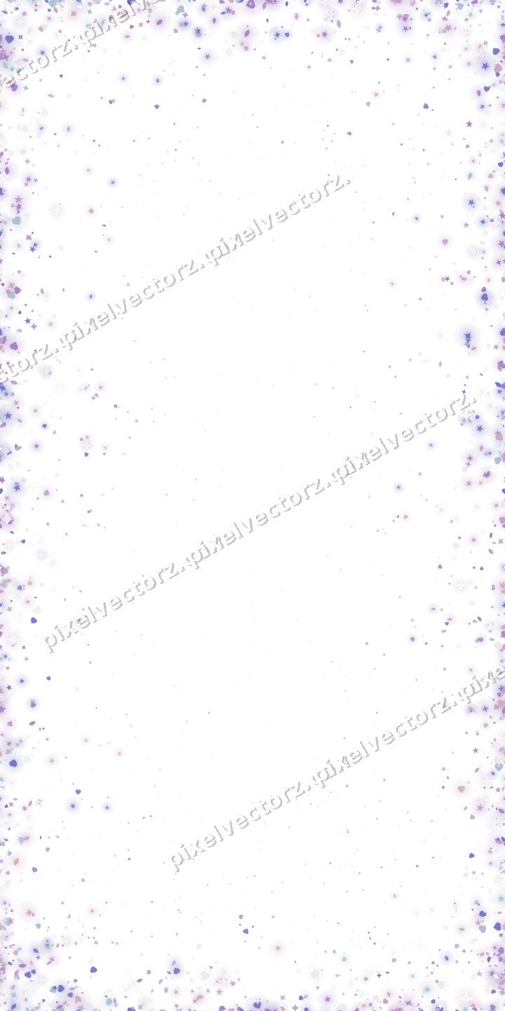 Nahtlose Glitzervignette in Violett und Blau auf transparentem Grund