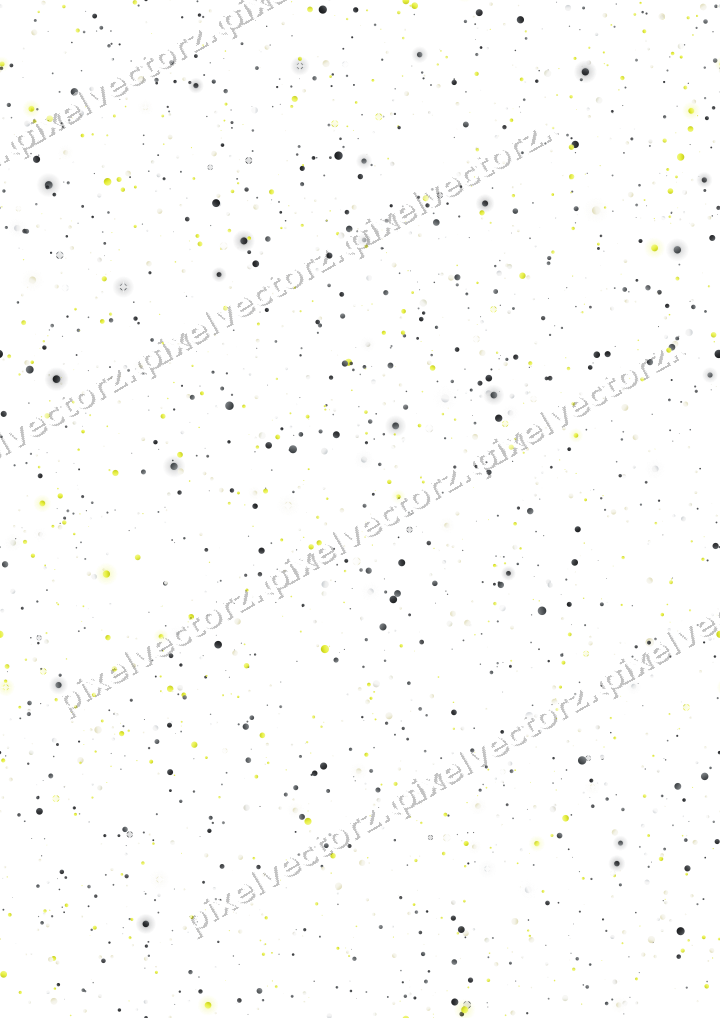 Nahtlose Glitzerstreuung aus Punkten in Gelb auf transparentem Grund