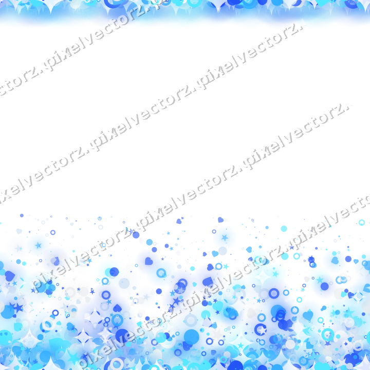 Nahtloser Glitzeraufstieg in Türkis und Blau auf transparentem Grund