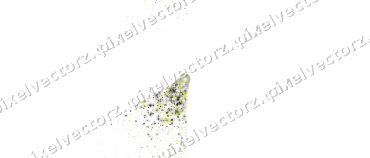 Nahtloser Glitzerfächer in Gelb und Grau auf transparentem Grund