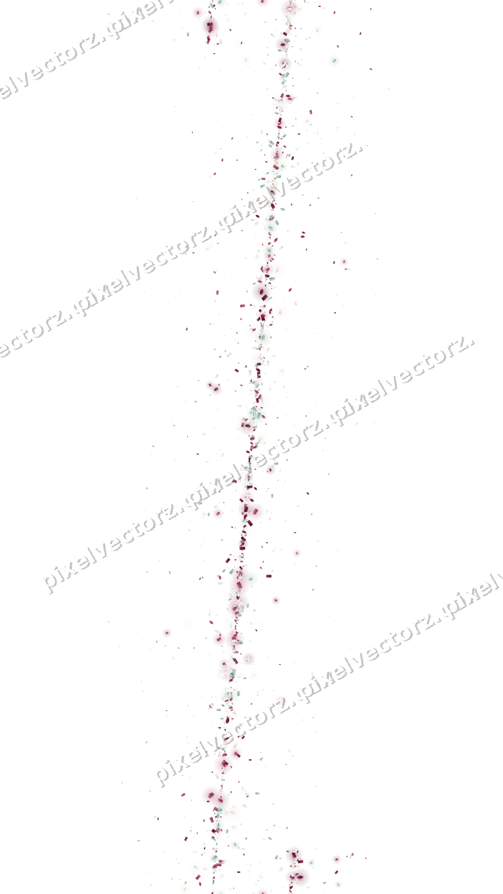 Nahtloses Glitzerband aus Tropfen und Konfetti auf transparentem Grund