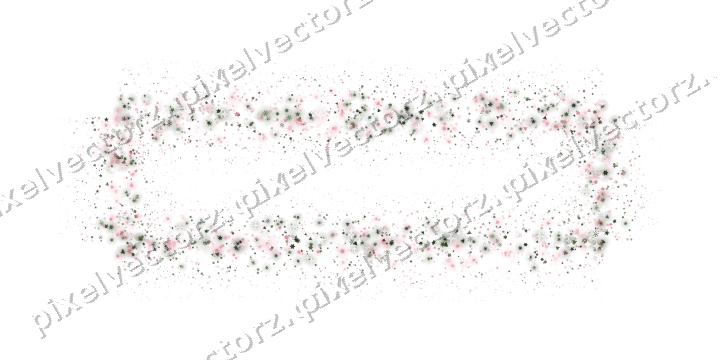 Nahtloser Glitzerrahmen in Rosa auf transparentem Grund