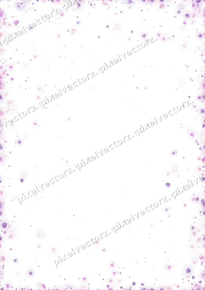 Nahtlose Glitzervignette aus Herzen in Magenta auf transparentem Grund
