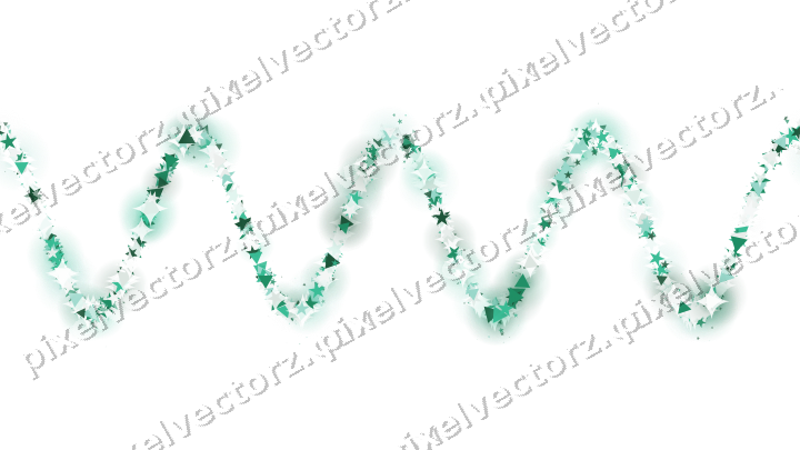 Nahtlose Glitzerwelle auf transparentem Grund
