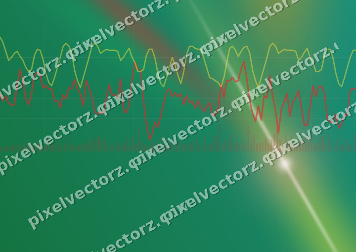 Leuchtender Neon Diagramm Hintergrund in Rot und Orange