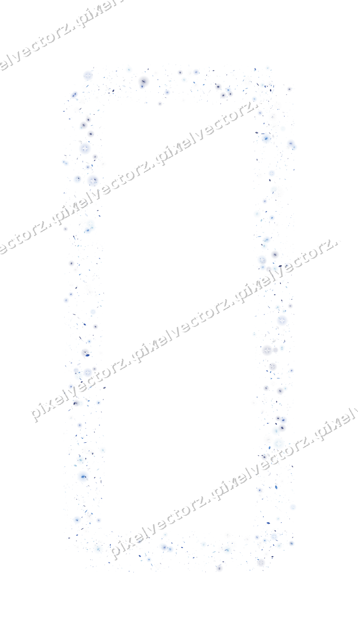 Nahtloser Glitzerrahmen in Blau und Türkis auf transparentem Grund