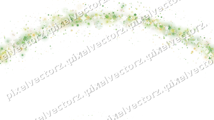 Nahtloser Glitzerbogen in Limette und Gelb auf transparentem Grund