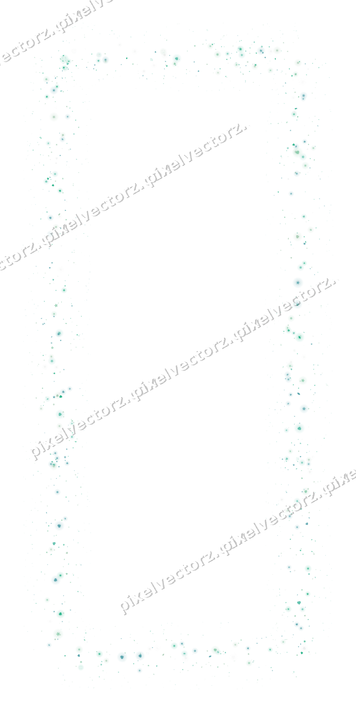 Nahtloser Glitzerrahmen aus Sternen und Herzen auf transparentem Grund