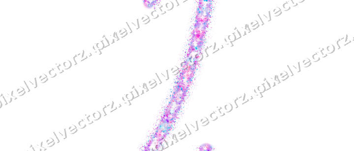 Nahtloser Glitzerbogen in Magenta und Violett auf transparentem Grund