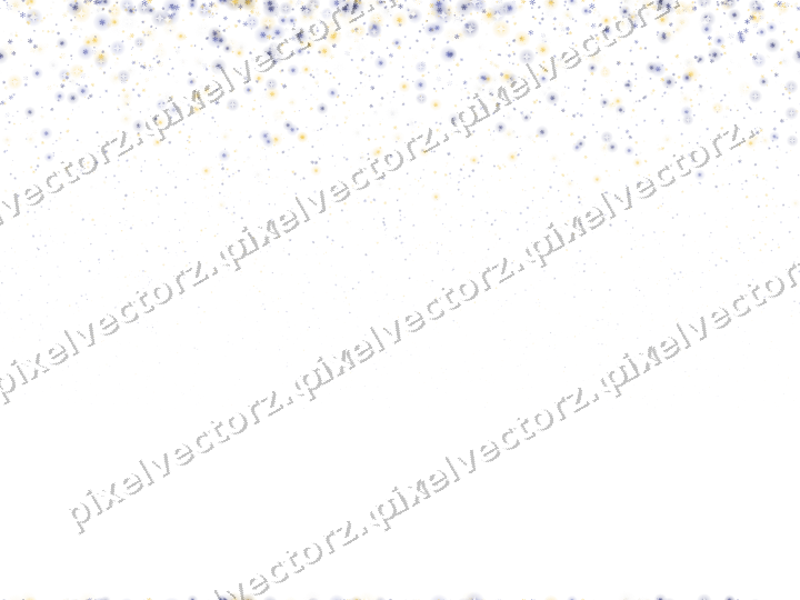 Nahtloser Glitzerregen aus Schneeflocken auf transparentem Grund