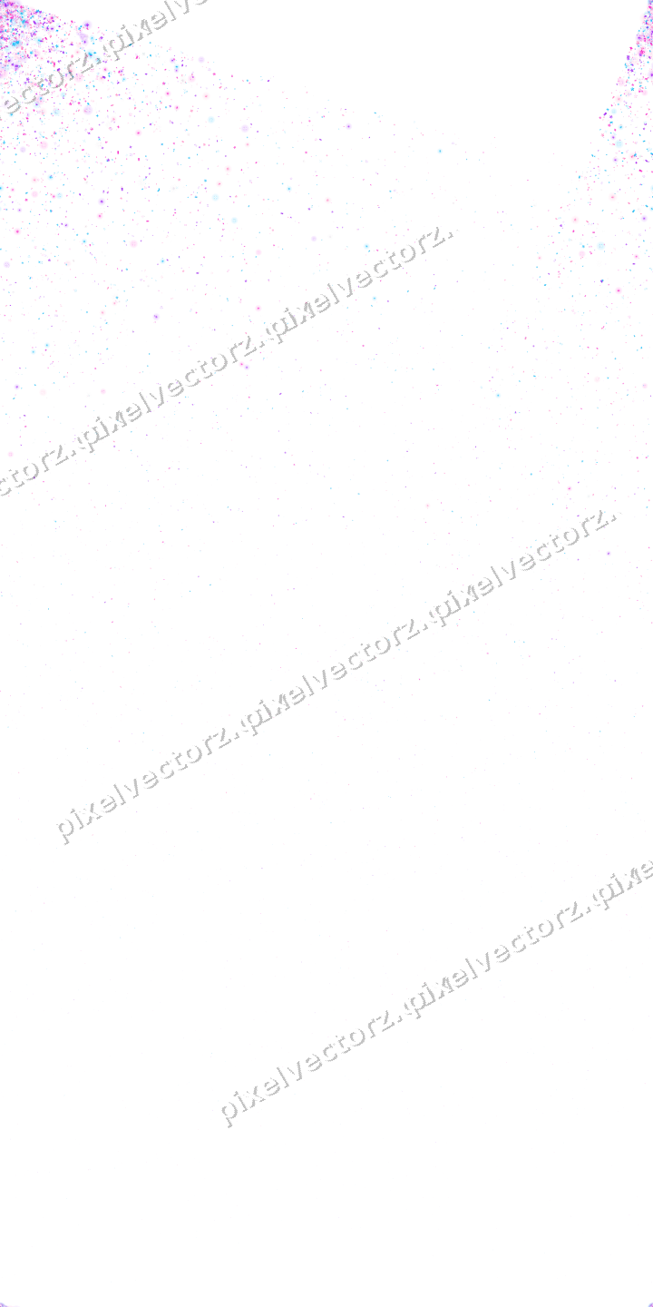 Nahtloser Glitzerfächer aus Sternen und Blüten auf transparentem Grund
