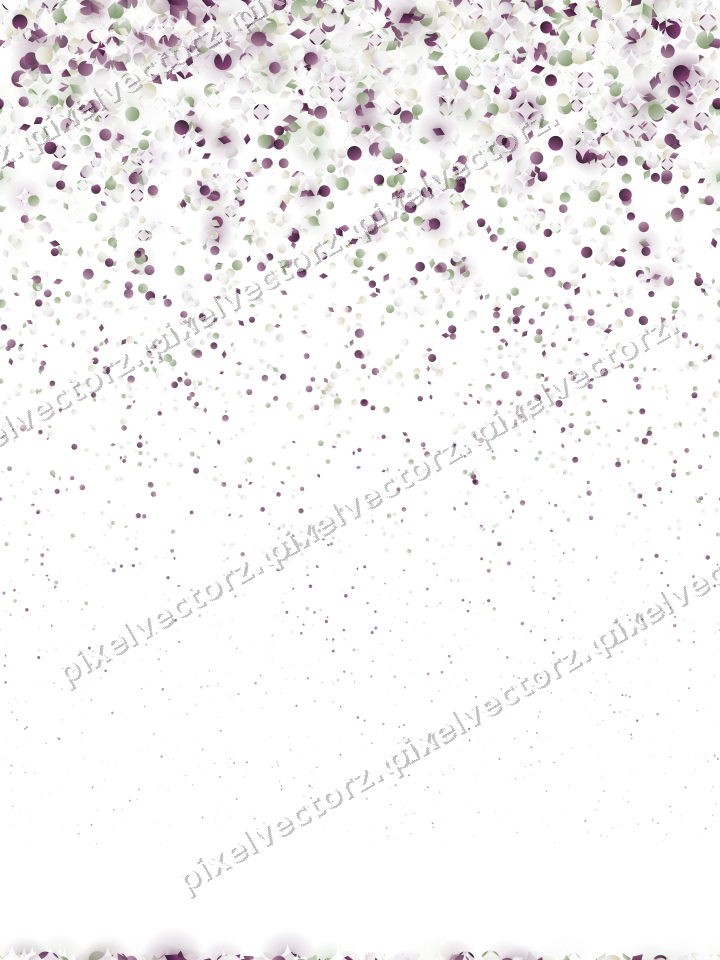 Nahtloser Glitzerregen aus Punkten und Rauten auf transparentem Grund