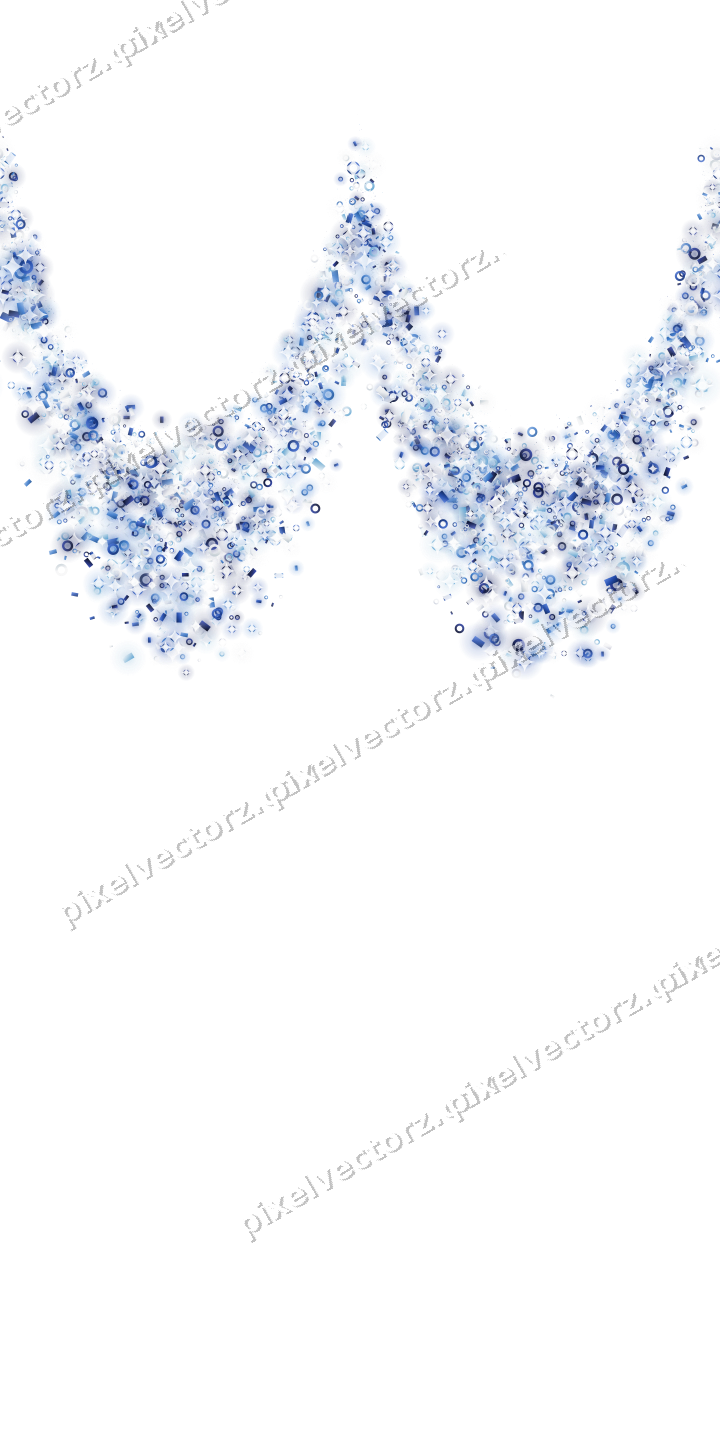 Nahtlose Glitzergirlande in Blau und Türkis auf transparentem Grund