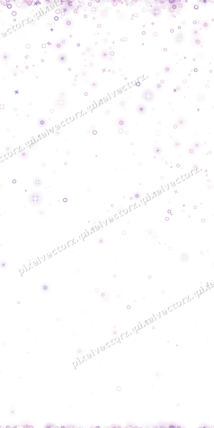 Nahtloser Glitzerregen aus Sternen und Ringen auf transparentem Grund