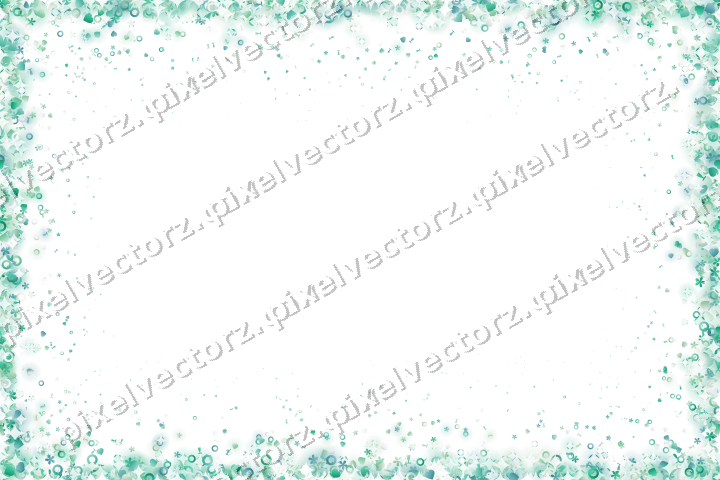 Nahtlose Glitzervignette aus Herzen und Blüten auf transparentem Grund