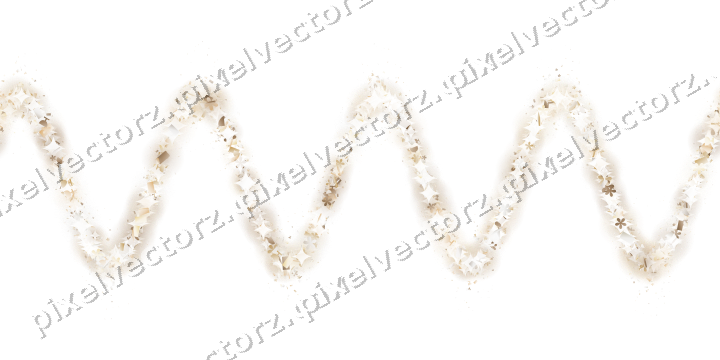 Nahtlose Glitzerwelle in Bernstein auf transparentem Grund