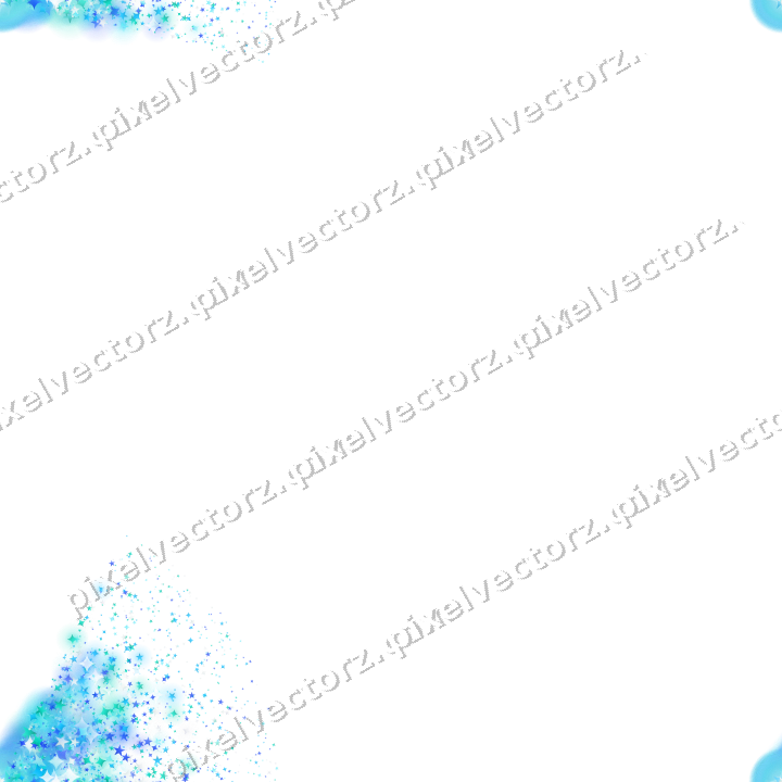 Nahtloser Glitzerfächer aus Sternen und Funken auf transparentem Grund