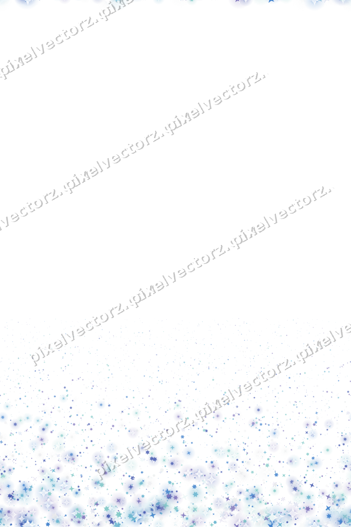 Nahtloser Glitzeraufstieg aus Sternen in Blau auf transparentem Grund