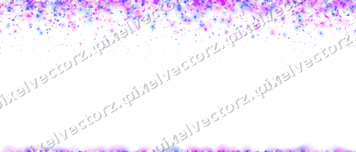 Nahtloser Glitzerregen in Violett und Blau auf transparentem Grund