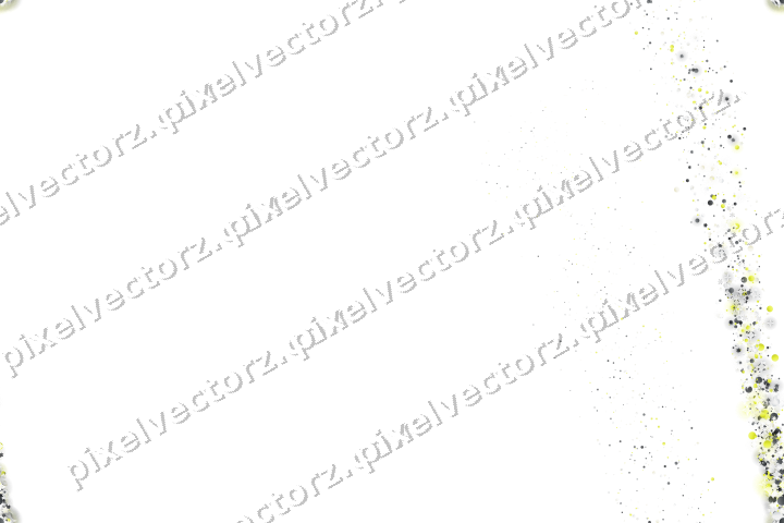 Nahtloser Sternenschweif in Gelb und Grau auf transparentem Grund