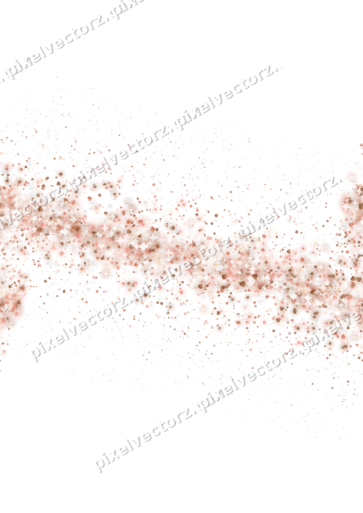 Nahtloses Glitzerband aus Sternen und Funken auf transparentem Grund