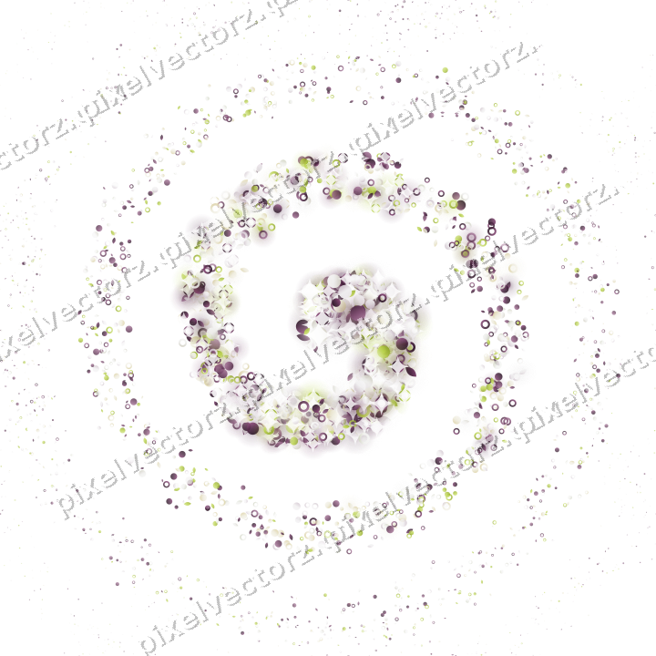 Nahtlose Glitzerspirale in Dunkelmagenta auf transparentem Grund