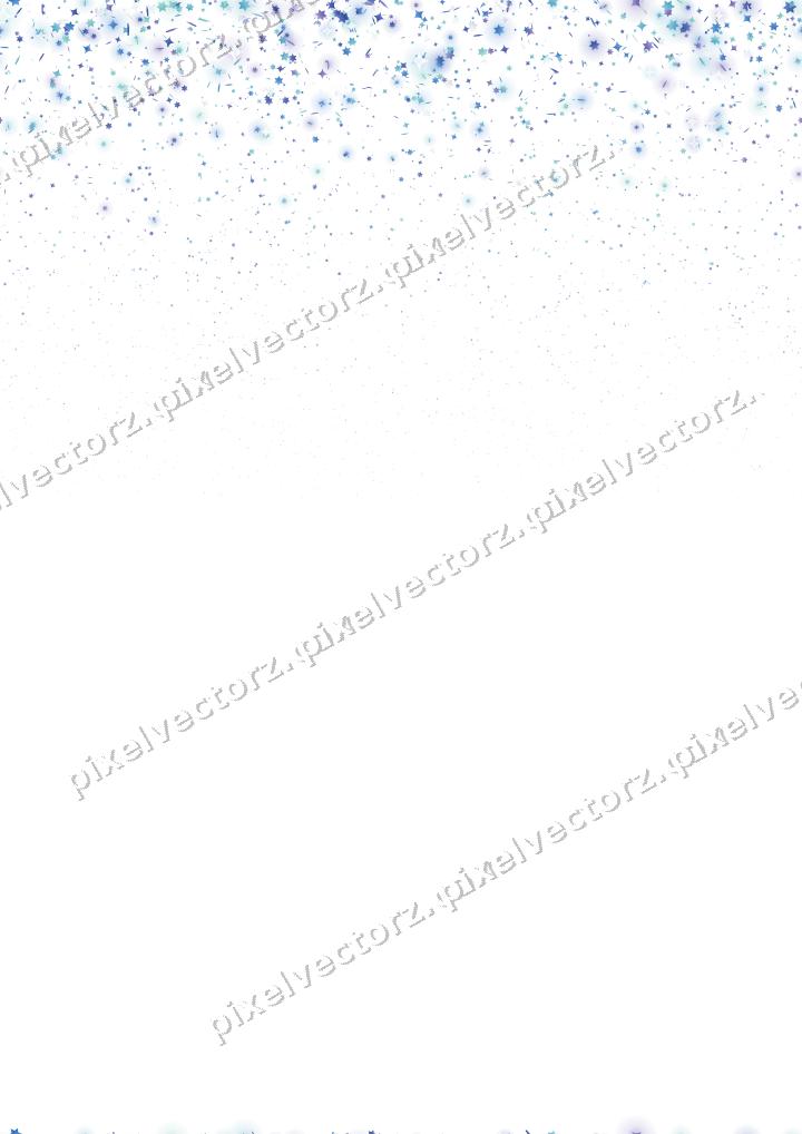 Nahtloser Glitzerregen aus Sternen und Funken auf transparentem Grund