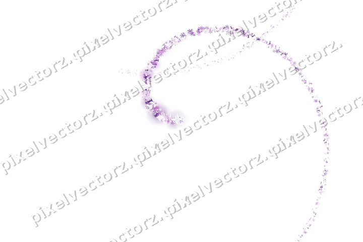 Nahtlose Glitzerspirale in Violett auf transparentem Grund
