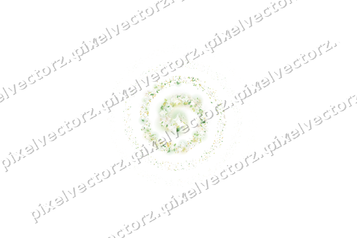 Nahtlose Glitzerspirale aus Tropfen in Limette auf transparentem Grund
